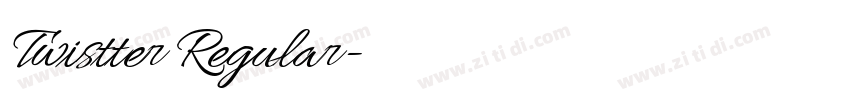 Twistter Regular字体转换 Twistter Regular字体转换